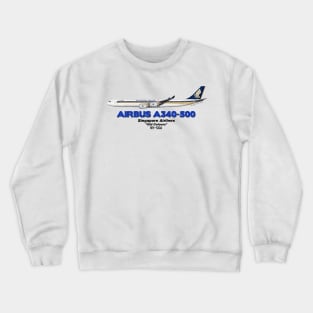 Airbus A340-500 - Singapore Airlines "Old Colours" Crewneck Sweatshirt